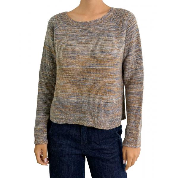 Maglione girocollo misto cashmere 
